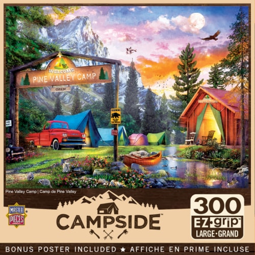 MasterPieces® Pine Valley Camp Campside™ EZ Grip™ Puzzle Perspective: back
