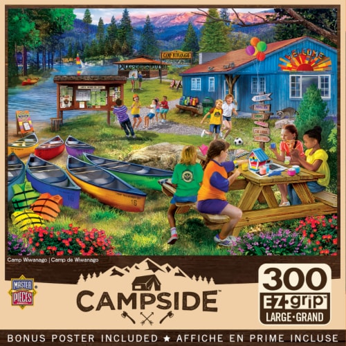 MasterPieces® 300 Piece EZ Grip™ Jigsaw Puzzle - Camp Wiwanago Perspective: back
