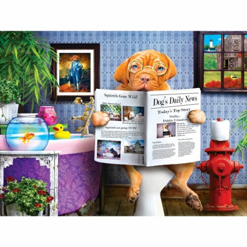 MasterPieces™ Wild & Whimsical™ The Library EZ Grip™ Puzzle Perspective: back