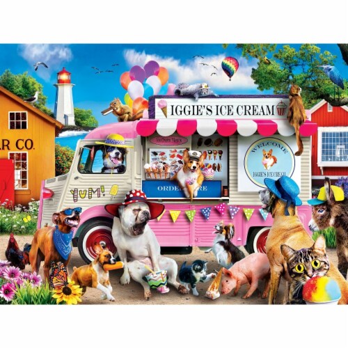 MasterPieces® Wild & Whimsical™ Iggie's Ice Cream EZ Grip Puzzle Perspective: back