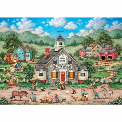 MasterPieces® Heartland Collection™ Pet Day at School Jigsaw Puzzle Perspective: back
