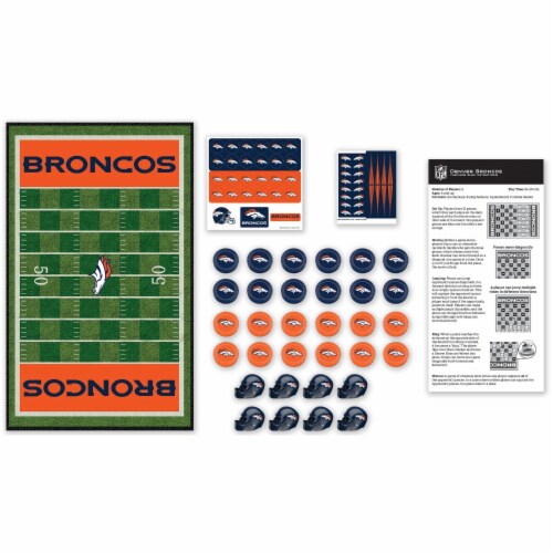 NFL® Denver Broncos Checkers Board Game Perspective: back