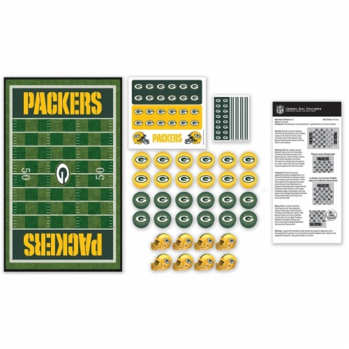 NFL® Green Bay Packers Checkers Board Game Perspective: back