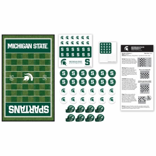 Michigan State University™ Checkers Game Set Perspective: back
