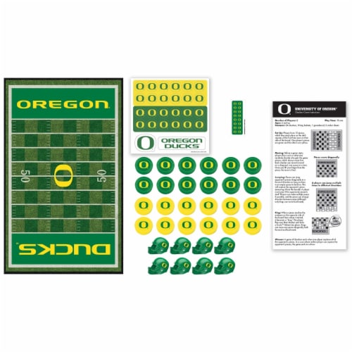 MasterPieces NCAA Univeristy of Oregon® Checkers Game Set Perspective: back