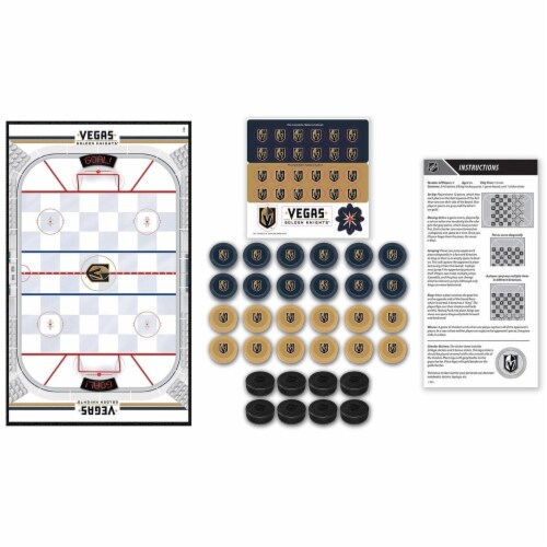 Vegas Knights Checkers Perspective: back