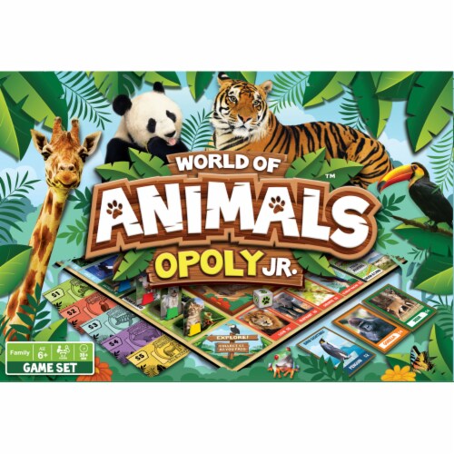 MasterPieces Kids & Family Board Games World of Animals Opoly Jr., 1 unit Kroger