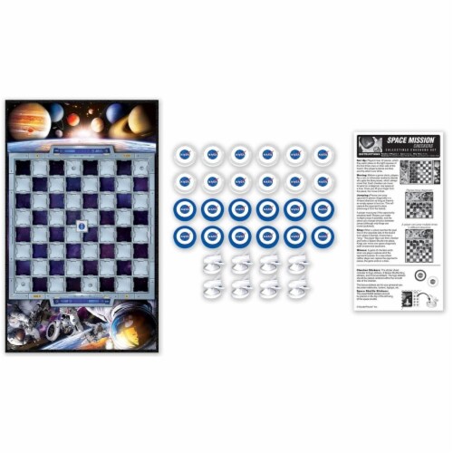 MasterPieces Officially licensed NASA Checkers Board Game for