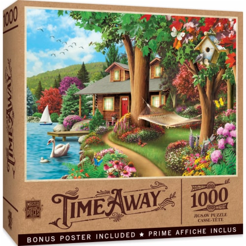 Master Pieces Around the Lake Jigsaw Puzzle Perspective: back