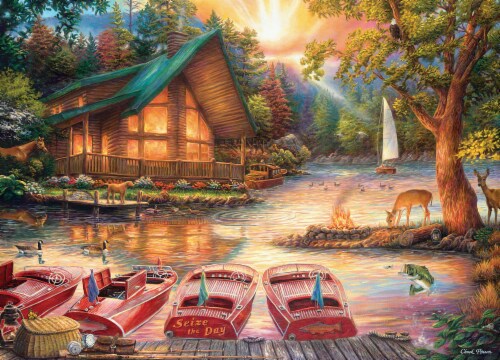 MasterPieces® Art Gallery of Chuck Pinson Seize the Day Puzzle Perspective: back