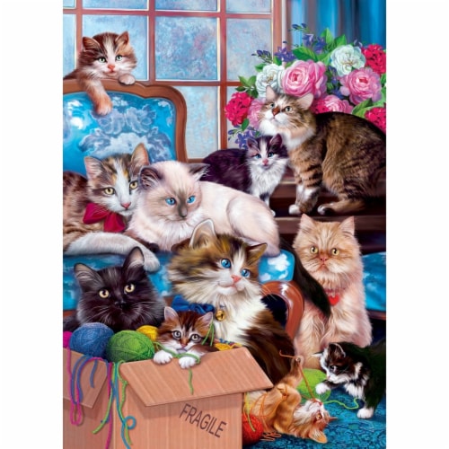 Furry Friends Trouble Makers 1000 Piece Jigsaw Puzzle Perspective: back