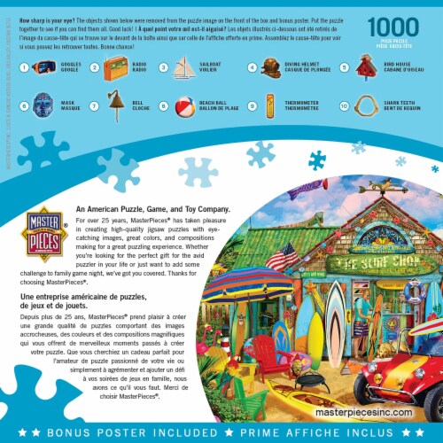 MasterPieces® Seek & Find™ Beach Time Fun Jigsaw Puzzle Perspective: back