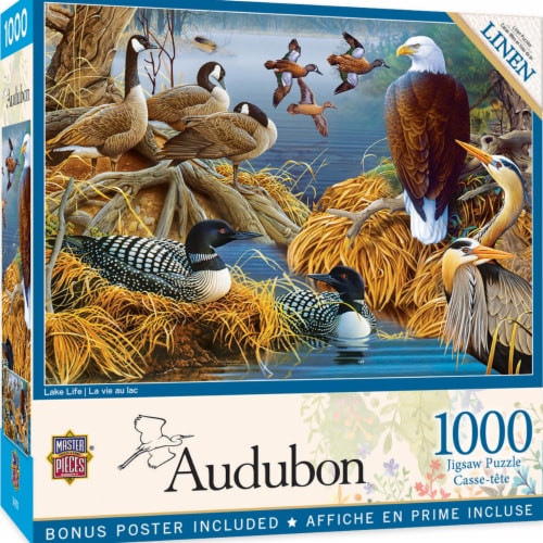 MasterPieces® 1000 Piece Jigsaw Puzzle - Lake Life - 19.25 x26.75 Perspective: back