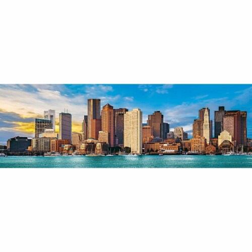 Masterpieces Boston, Massachusetts 1000 Piece Panoramic Jigsaw Puzzle ...