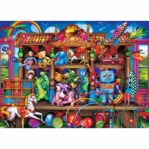 MasterPieces® Seek & Find™ Secret Toy Heaven Puzzle Perspective: back