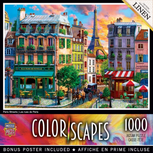MasterPieces® Colorscapes™ Paris Streets Jigsaw Puzzle Perspective: back