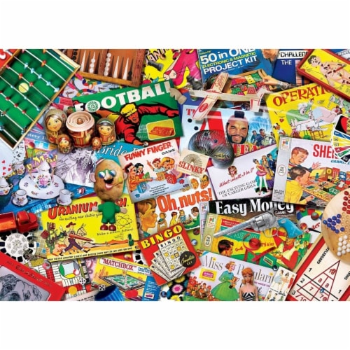 MasterPieces® Flashbacks™ Family Game Night Jigsaw Puzzle Perspective: back