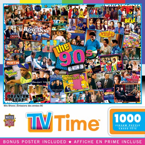 MasterPieces® 90s Shows Puzzle Perspective: back