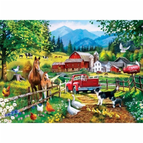 Masterpieces® Art Gallery of Richard Macneil White Dove Farm Puzzle Perspective: back