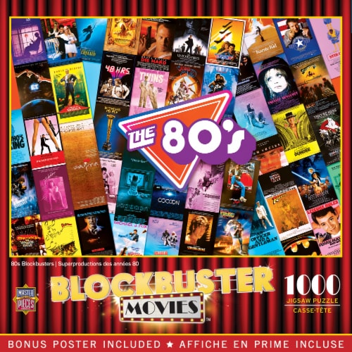 MasterPieces® Blockbuster Movies™ The 80's Jigsaw Puzzle Perspective: back