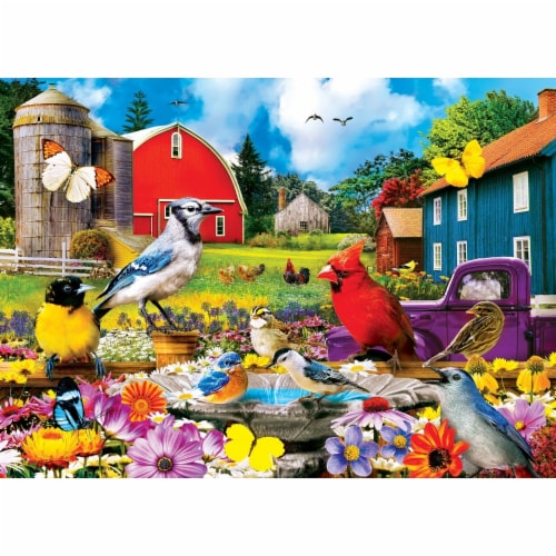 MasterPieces Wild & Whimsical™ On the Fence EZ Grip™ Puzzle Perspective: back