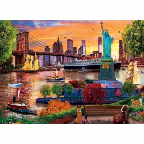 MasterPieces® Colorscapes™ Lady Liberty Skyline Puzzle Perspective: back