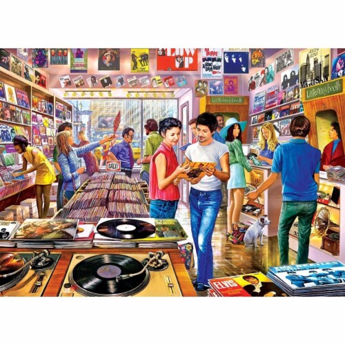 MasterPieces® Flashbacks™ Vintage Vinyl Records Puzzle Perspective: back