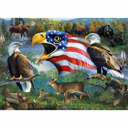 MasterPieces® Mossy Oak® Freedom for All Jigsaw Puzzle Perspective: back