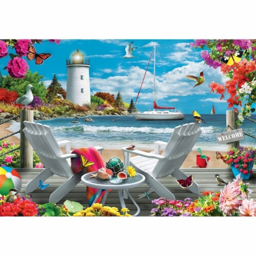MasterPieces® Alan Giana Signature Collection Coastal Escape Jigsaw Puzzle Perspective: back