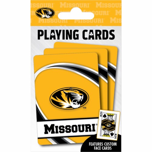 MasterPieces NCAA Missouri® Playing Cards Perspective: back
