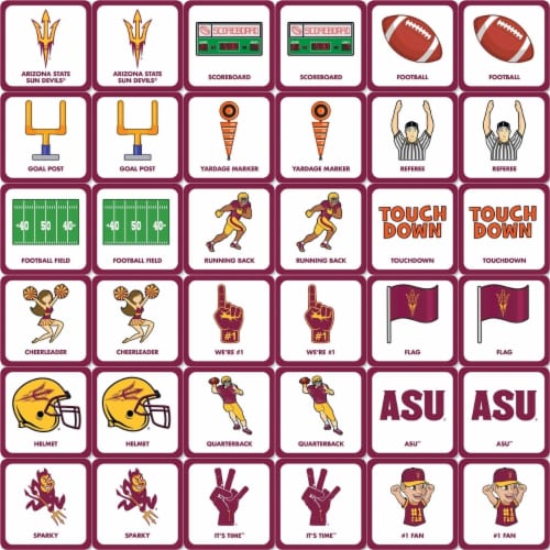 MasterPieces® NCAA Arizona State Matching Game Perspective: back