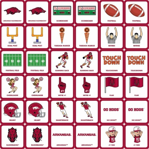 MasterPieces Arkansas Matching Game Perspective: back