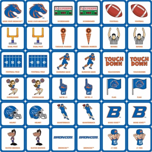 MasterPieces NCAA Boise State™ Matching Game Perspective: back