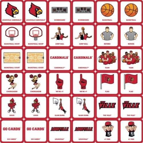 MasterPieces NCAA Louisville Matching Game Perspective: back