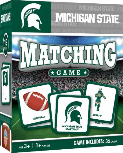 MasterPieces® NCAA Michigan State® Matching Game Perspective: back