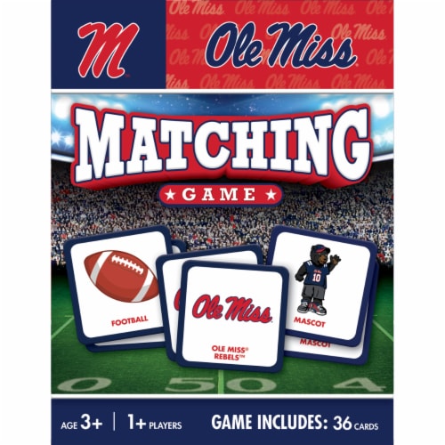 MasterPieces® NCAA Mississippi Matching Game Perspective: back