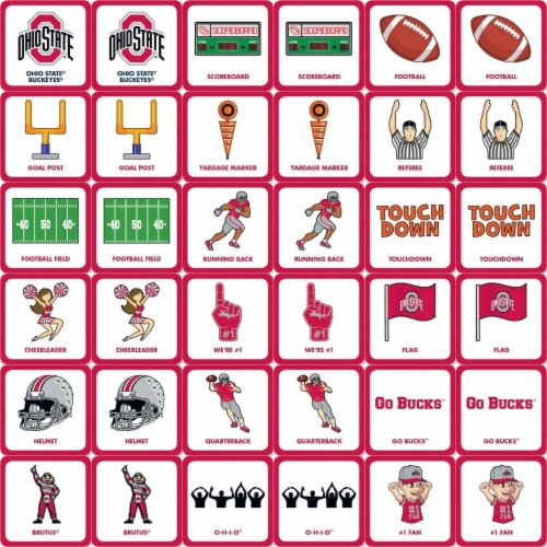 MasterPieces® NCAA Ohio State® Matching Game Perspective: back