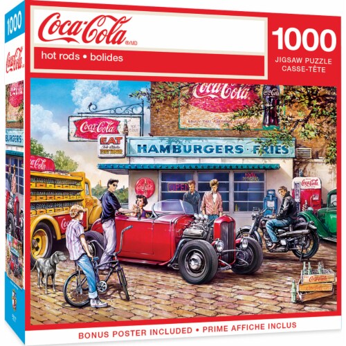 MasterPieces® Coca-Cola® Hot Rods Puzzle Perspective: back