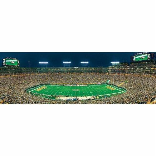 MasterPieces 1000 Piece Sports Jigsaw Puzzle - NFL Green Bay Packers Center View Panoramic - Perspective: back