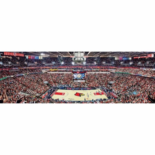 MasterPieces Panoramic Puzzle - NCAA Louisville Cardinals Basketball Court Perspective: back