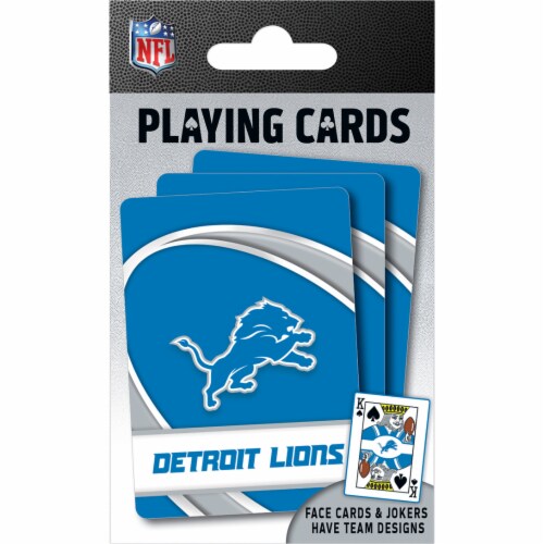 MastePieces® Detroit Lions Playing Cards Perspective: back