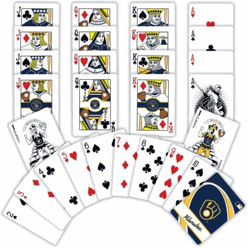 MIL MLB Playing Cards Perspective: back