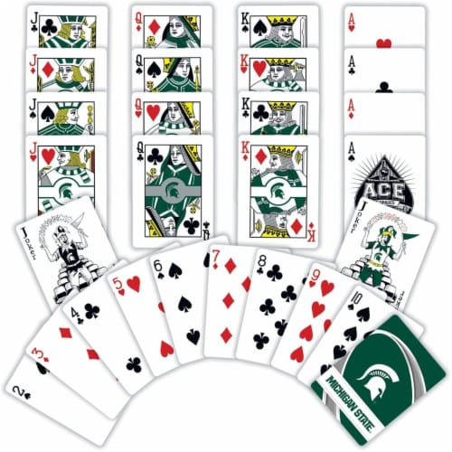 Classic Impressions NCAA Michigan State® Playing Cards Perspective: back