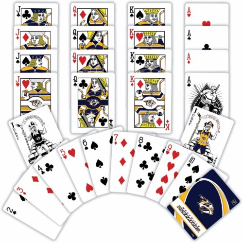 Masterpieces NHL Nashville Predators™ Playing Cards Perspective: back