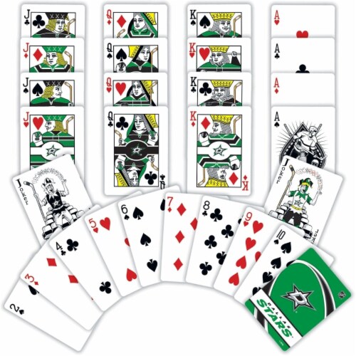 MasterPieces Family Games - NHL Dallas Stars Playing Cards - Officially Licensed Playing Card Perspective: back