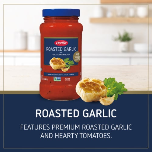 Barilla Roasted Garlic Pasta Sauce with No Added Sugar and Gluten Free Perspective: back