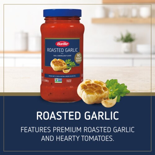 Barilla Roasted Garlic Pasta Sauce with No Added Sugar and Gluten Free Perspective: back