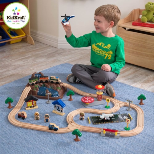 KidKraft Bucket Top Mountain Kids Wood Train Play Set 61 Piece 17826 1 Piece Fry s Food Stores
