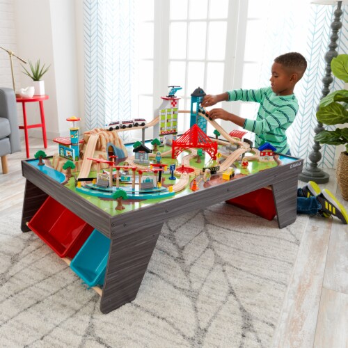 Kidkraft aero city train set & store table