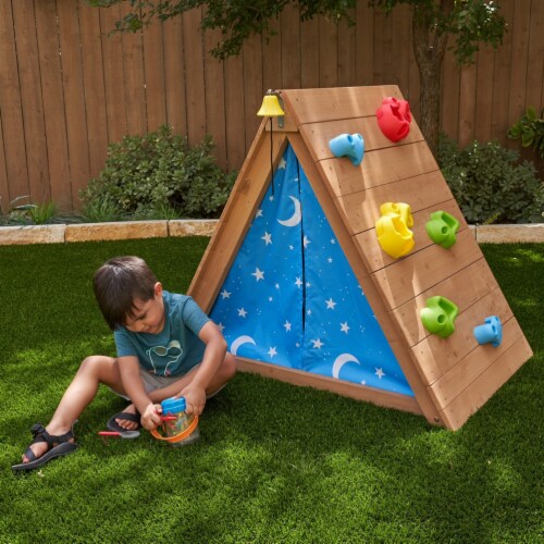 KidKraft® A-Frame Hideaway & Climber Perspective: back